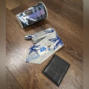 Dallas Cowboys tie / wallet / cup 3 total